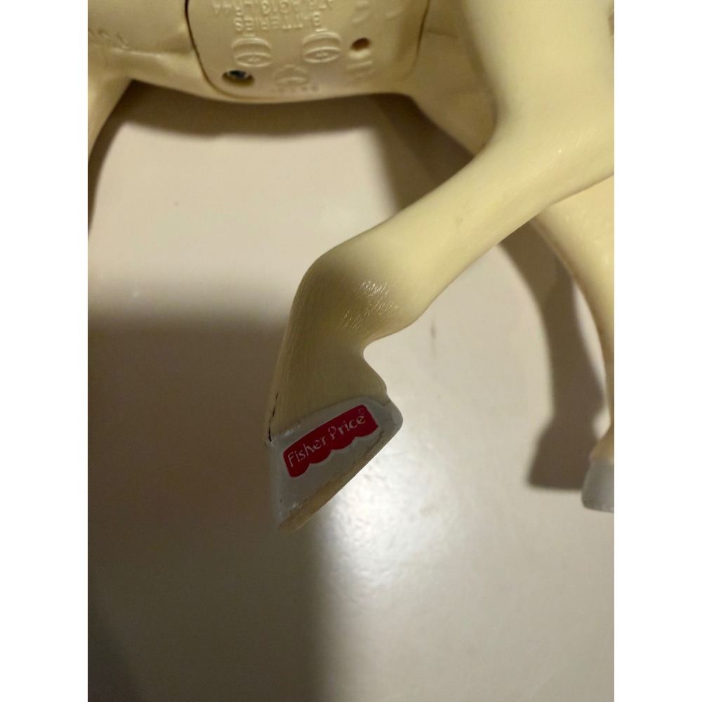 Fisher Price Loving Family Horse Cream White Blonde Mane Mattel 2000 Vintage - Picture 2 of 7